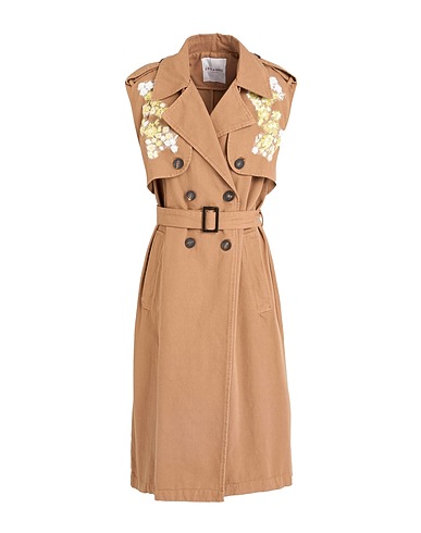 ERMANNO FIRENZE Full-length jacket Camel 100% Cotton