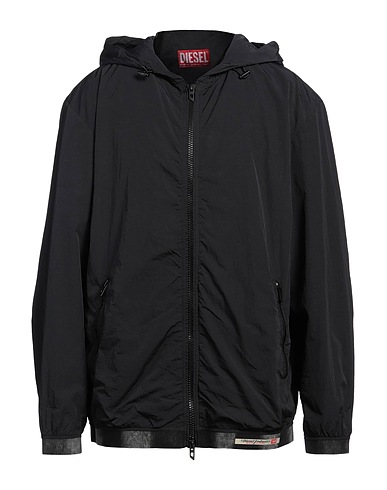 DIESEL Jacket Black 100% Polyamide, Cotton, Polyester, Elastane