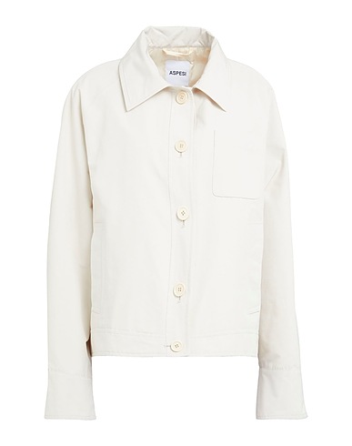 ASPESI Jacket Ivory 53% Cotton, 47% Polyester