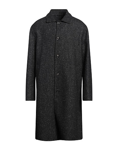 LARDINI Coat Black 95% Wool, 5% Silk