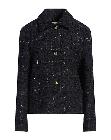 VALENTINO GARAVANI Jacket Midnight blue 36% Viscose, 26% Synthetic fibers, 25% Cotton, 9% Metallic fiber, 4% Wool