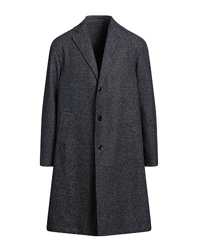 LARDINI Coat Midnight blue 58% Wool, 22% Cotton, 20% Polyamide