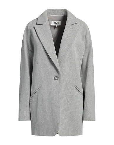 MM6 MAISON MARGIELA Coat Light grey 80% Virgin Wool, 20% Polyamide