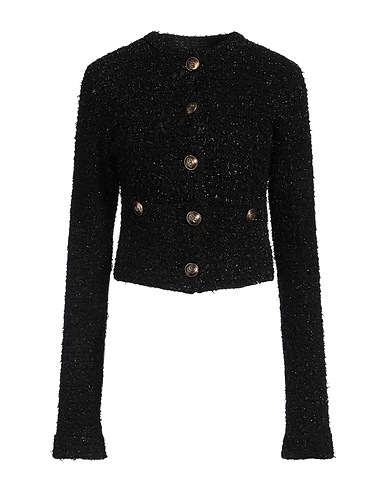 BALENCIAGA Giubbotto Nero 73% Cotone, 24% Poliammide, 2% Viscosa, 1% Elastan