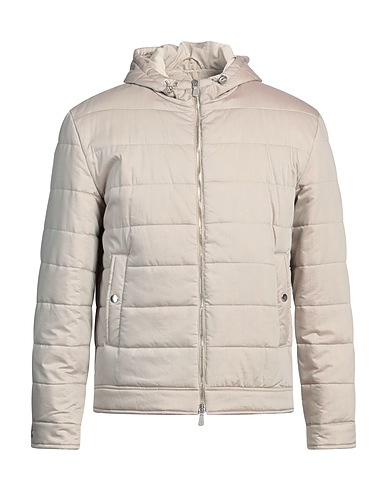 ELEVENTY Shell  jacket Light grey 72% Cotton, 28% Silk