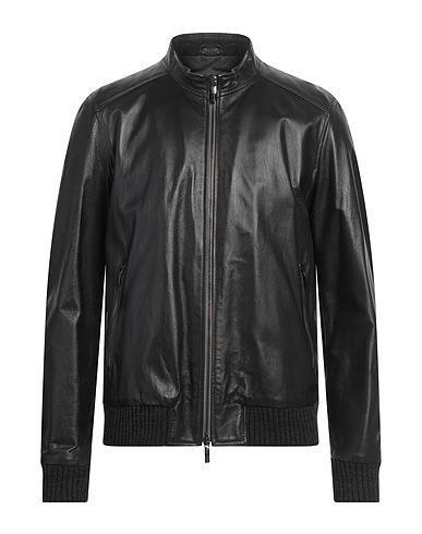 EMANUELE CURCI Bomber Nero 100% Pelle
