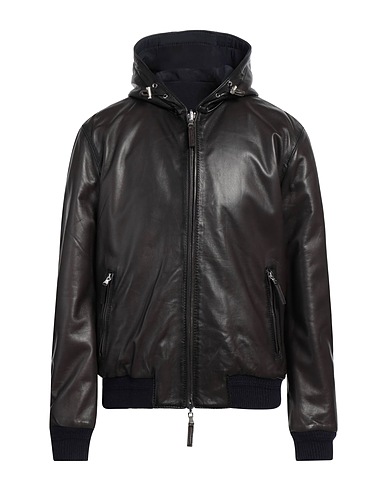JEANJ Jacket Dark brown Leather