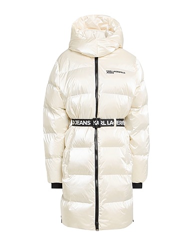KARL LAGERFELD JEANS Shell jacket White 60% Polyurethane, 40% Recycled nylon