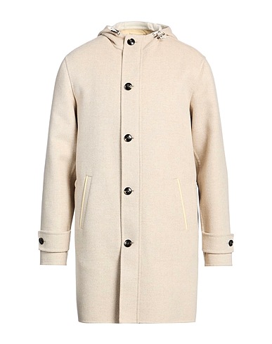 KITON Mantel Beige 70% Wolle, 30% Kaschmir, Kalbshaar