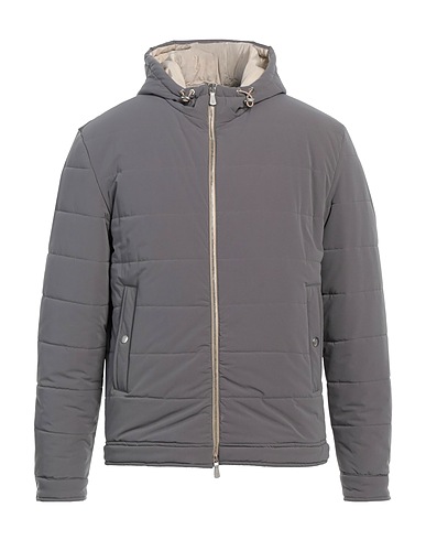 ELEVENTY Shell jacket Grey 57% Polyamide, 43% Elastane