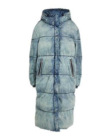 DIESEL Shell  jacket Blue 66% Cotton, 26% Polyester, 7% Rayon, 1% Elastane