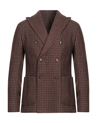L.B.M. 1911 Blazer Brown 48% Wool, 39% Polyester, 13% Cotton