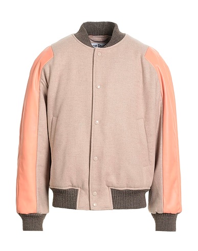ACNE STUDIOS Bomber Light brown 55% Wool, 18% Acrylic, 15% Polyester, 10% Nylon, 2% Other Fibres