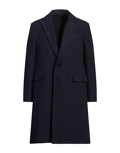 LARDINI Cappotto Blu notte 48% Lana, 29% Cotone, 13% Viscosa, 9% Poliammide, 1% Elastan