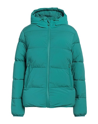 SUNS BOARDS Piumino Verde 88% Nylon, 12% Elastan