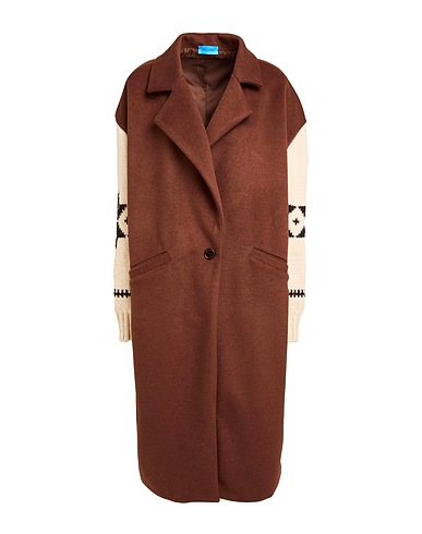 MISS MILLER Παλτό Καφέ 100% Πολυεστέρας