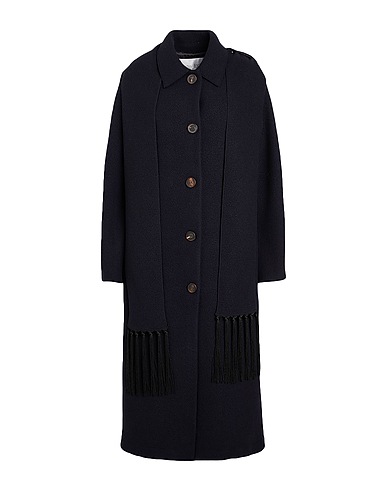 FORTE_FORTE Coat Midnight blue 80% Wool, 20% Polyamide