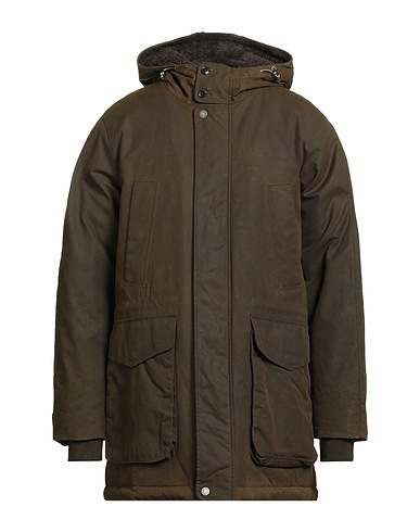 BARACUTA Coat Military green 100% Cotton
