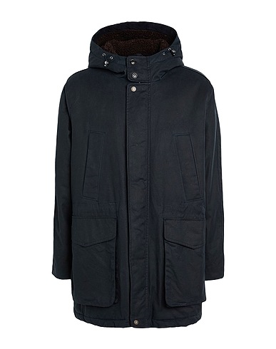 BARACUTA Coat Midnight blue 100% Cotton