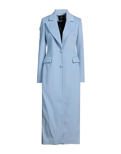 CRISTINAEFFE Coat Sky blue 92% Polyester, 8% Viscose