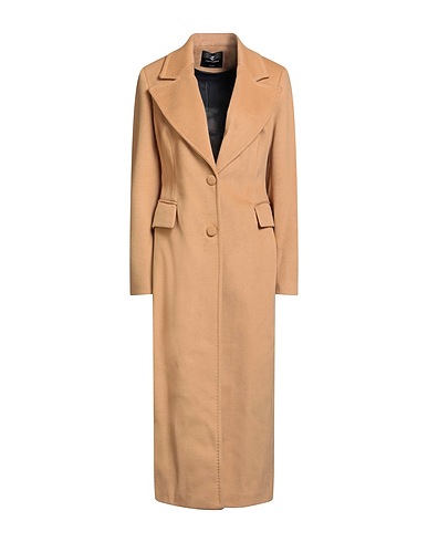CRISTINAEFFE Coat Camel 92% Polyester, 8% Viscose