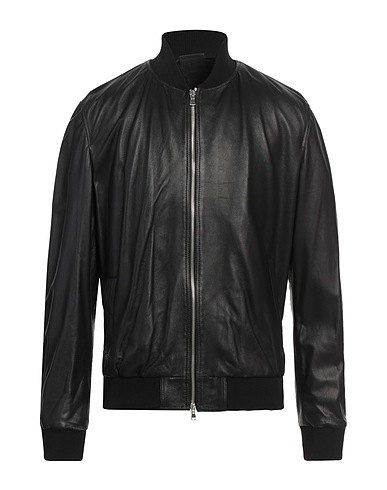 GIOCASTA Biker jacket Black Leather