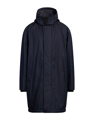 ZEGNA Full-length jacket Midnight blue 66% Cotton, 34% Polyester, Calfskin