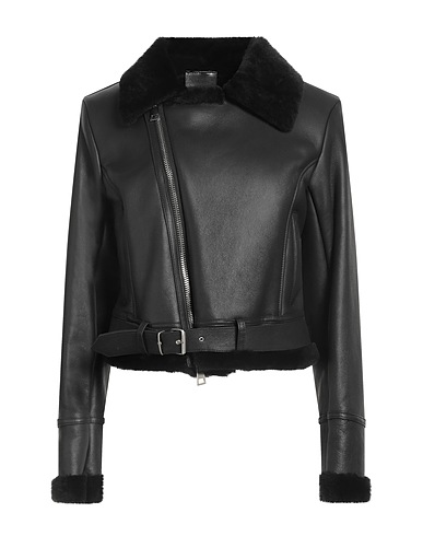 GIOCASTA Teddy Coat Black 100% Shearling