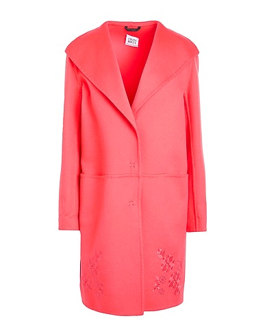 CINZIA ROCCA Coat Tomato red 90% Virgin Wool, 10% Cashmere