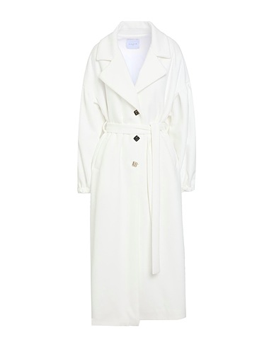 GAëLLE Paris Cappotto Bianco 92% Poliestere, 8% Viscosa