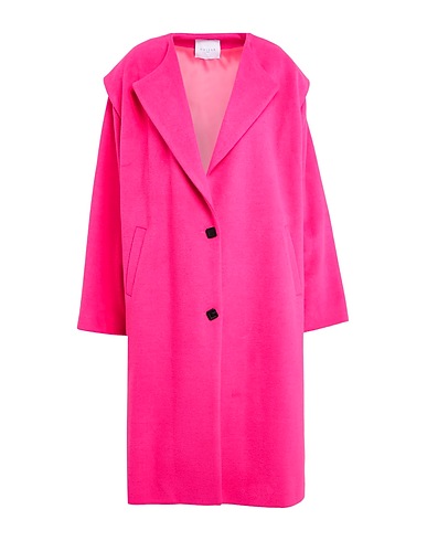 GAëLLE Paris Coat Fuchsia 92% Polyester, 8% Viscose