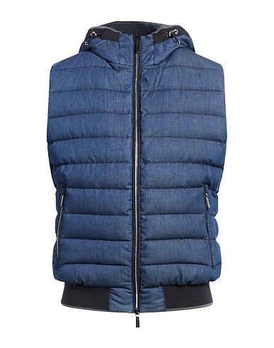 MOORER Vest Navy 98% Cashmere, 2% Polyamide