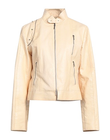 VISCONF Bikerjacke Elfenbein 100% Schlangenhaut