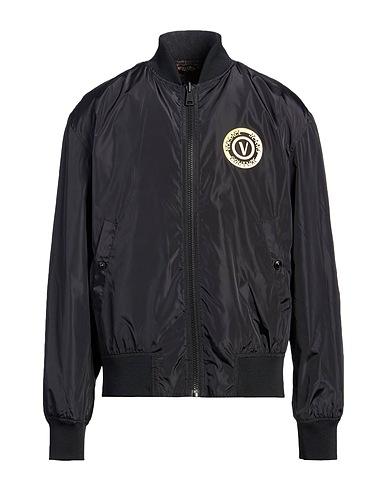 VERSACE JEANS COUTURE Bomber Nero 100% Poliestere, Elastan