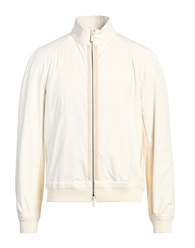 ZEGNA Jacket Off white 100% Polyester, Cotton, Polyamide