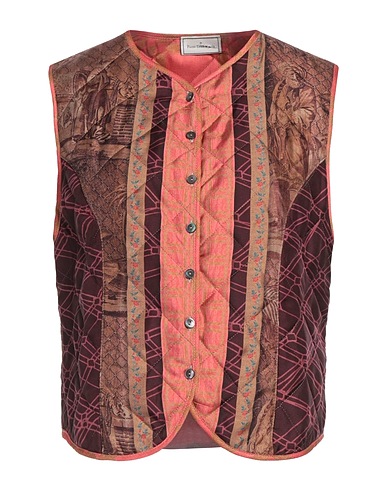 PIERRE-LOUIS MASCIA Waistcoat Plum 75% Polyester, 25% Silk
