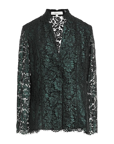 BARBARA LOHMANN Jacket Dark green 76% Cotton, 15% Viscose, 9% Polyamide
