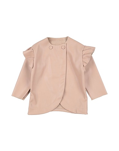 GAYALab. Full-length jacket Beige 50% Polyurethane, 50% Polyester