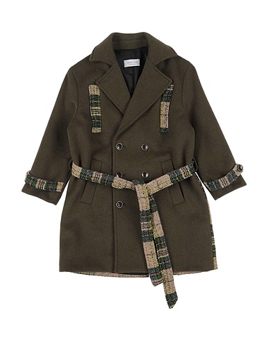MOOD_ONE Cappotto Verde militare 50% Poliestere, 50% Lana