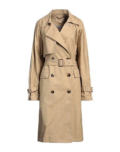 MICHAEL MICHAEL KORS Full-length jacket Beige 58% Cotton, 38% Polyester, 4% Elastane
