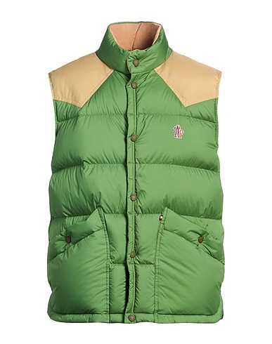 MONCLER GRENOBLE Vest Green 100% Polyamide, Cotton
