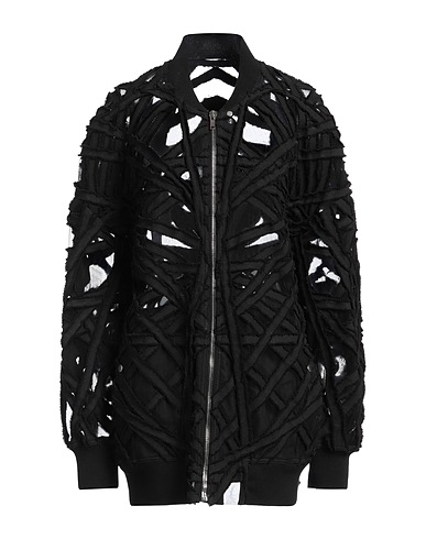 RICK OWENS Bomber Black 100% Polyamide, Cotton