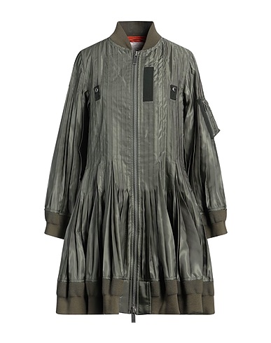 SACAI Full-length jacket Military green 100% Polyester, Cotton