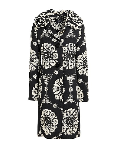 CLIPS Coat Black 32% Cotton, 22% Acrylic, 17% Wool, 16% Synthetic fibers, 13% Virgin Wool