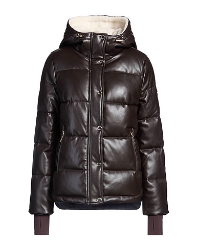 MICHAEL MICHAEL KORS Shell jacket Dark brown 100% Polyurethane