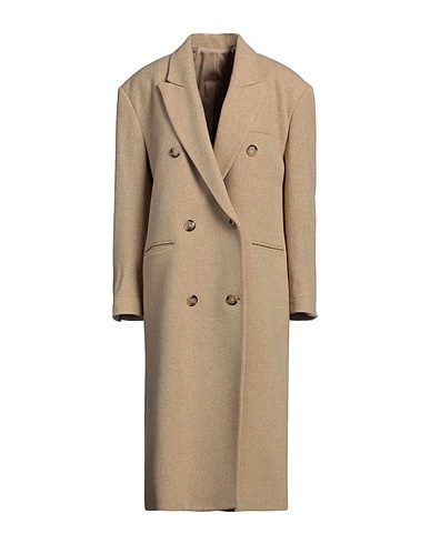 MARANT ÉTOILE Coat Beige 69% Wool, 26% Polyamide, 5% Other Fibres