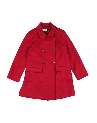 VICOLO Coat GIRL Garnet 91% Polyester, 9% Viscose
