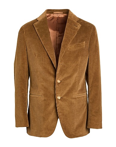 CARUSO Blazer Khaki 99% Cotton, 1% Elastane