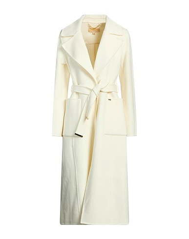 MICHAEL MICHAEL KORS Coat Cream 80% Wool, 18% Polyester, 2% Other Fibres