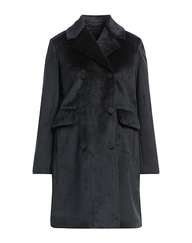 RRD Manteau long Noir 95% Polyester, 5% Élasthanne